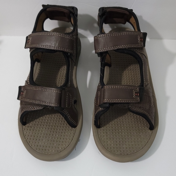 KHOMBU HOWARD Mens Brown Comfort Athletic Hiking Sandals Sz 10M Adjustable Strap - Picture 1 of 10